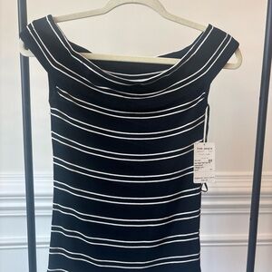 Free People Black & White Yacht Club Tee